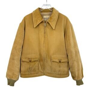 Vintage Zero King Corduroy Sherpa Lined Bomber Jacket Men’s 46 L/XL USA